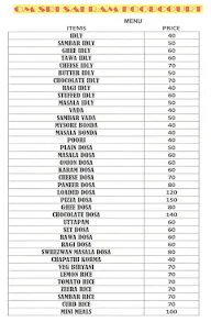 Om Sri Sai Ram Food Court menu 2