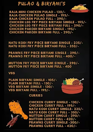 Raja Kodi Pakodi menu 1