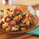 Potato Kielbasa Skillet Recipe was pinched from <a href="http://www.tasteofhome.com/Recipes/Potato-Kielbasa-Skillet" target="_blank">www.tasteofhome.com.</a>