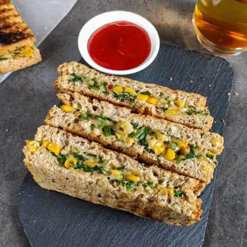 Spinach Corn Sandwich