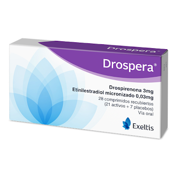 Drospera Drospirenona + Etinilestradiol 3mg/0.03mg Exeltis Caja x 28 Comprimidos  