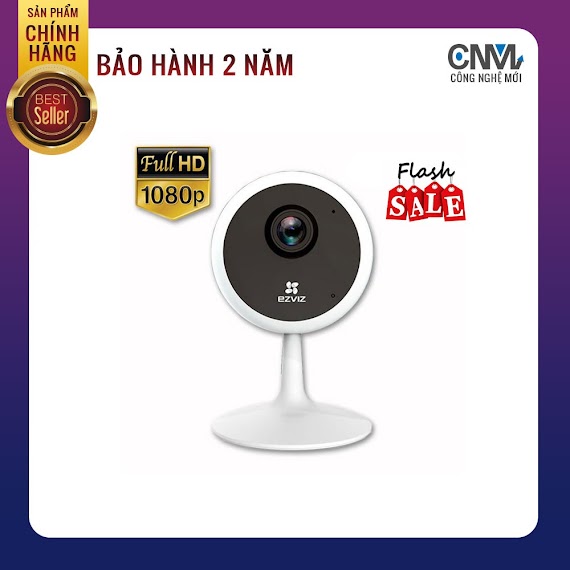 Camera Ip Wifi Ezviz C1C - B 2Mp (1080P) , Ezviz C1C - B Chuẩn H265 - Hàng Chính Hãng