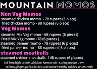 Mountain Momos menu 1