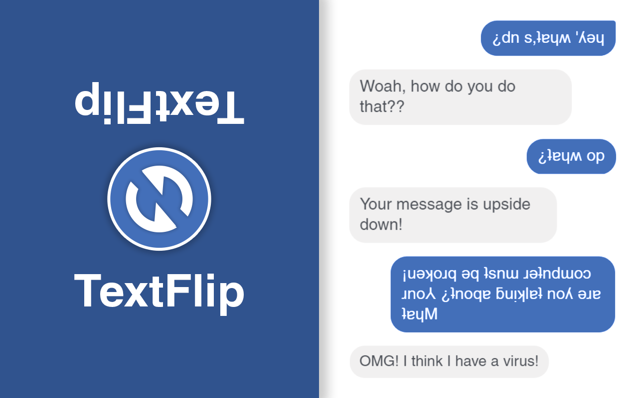 TextFlip - ¡uʍop ǝpᴉsdn ʇxǝʇ dᴉlɟ Preview image 3