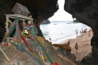 Visit the local fishermen shrine in a cave