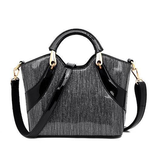 Title 2, Sequined Patent Leather One-shoulder Messenger ...