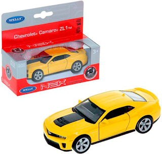 Chevrolet Camaro ZL1 модель машины 13439 желтая Welly за 349 руб.