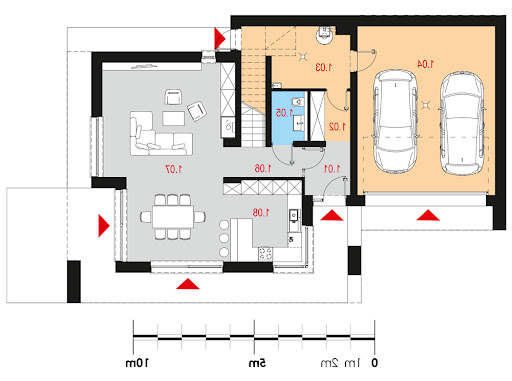 Crastinus I G2 - Rzut parteru