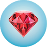 Gemstones list with descriptio icon