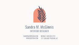 McGinnis Interior Designer - Business Card item