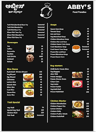 Abby's Food Paradise menu 3