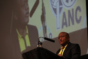 KwaZulu-Natal ANC chairperson Sihle Zikalala delivers the opening address at the eThekwini regional conference at Durban International Conference Centre on April 9 2022.