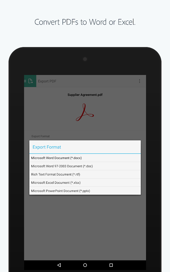 adobe acrobat reader download for android mobile