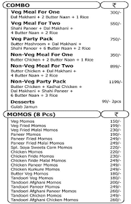 Midnight Hero Express menu 7