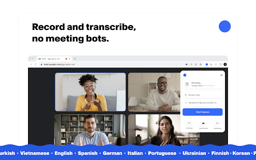 Bluedot: AI notetaker & Meeting Recorder