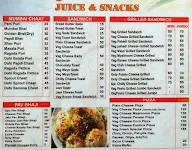 Fresh Juice & Snacks menu 3