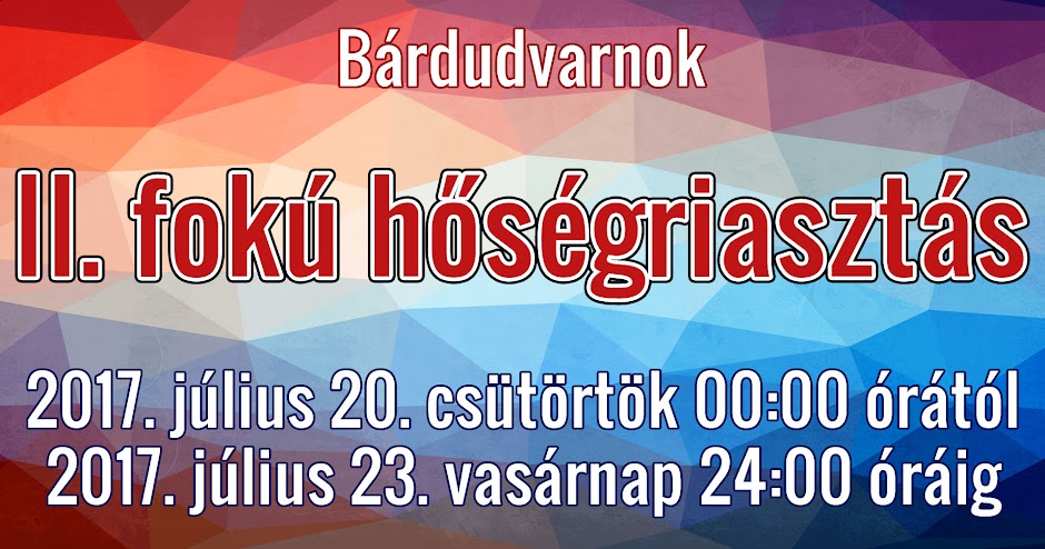 Hőségriasztás