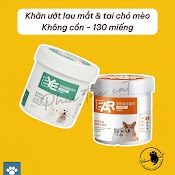 [Mã Pet20K Giảm 20K Đơn 250K] Khăn Ướt Lau Mắt & Tai Cho Chó Mèo - Không Cồn, An Toàn - 130 Miếng | Phinthecat