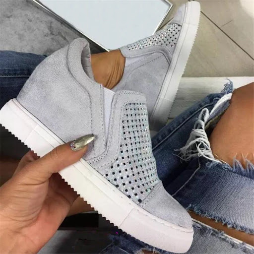 Title 2, Womens Fashion Loafers with Increased Slope He...