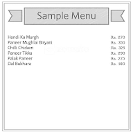 Mughal Ecstasy menu 1