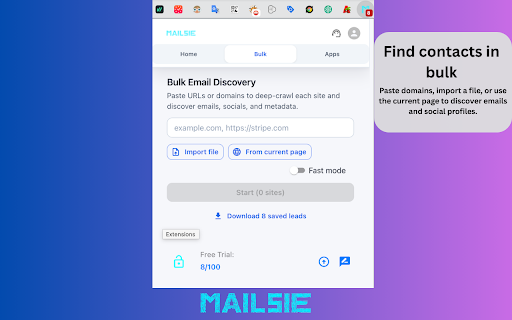 Mailsie – Automatic Email & Social Media Extractor screenshot 4