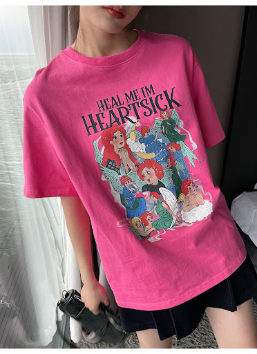 Title 30, New Womens Loose and Slim Round Neck Printed S...