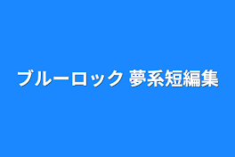 ブルーロック 夢系短編集