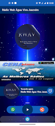 Rádio Web Águas Vivas Juazeiro app interface screenshot screenshot