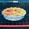 Thumbnail For Bacon Tomato Pie Baking In The Oven.