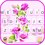 Cover Image of ดาวน์โหลด Pink Flowers Keyboard Theme 1.0 APK