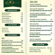 Mirzas menu 4