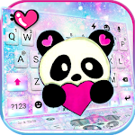 Cover Image of Скачать Galaxy Heart Panda Keyboard Theme 1.0 APK