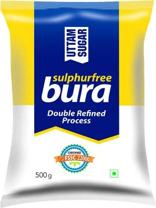 Uttam Sugar Sulphurfree Bura Sugar - 500 gm