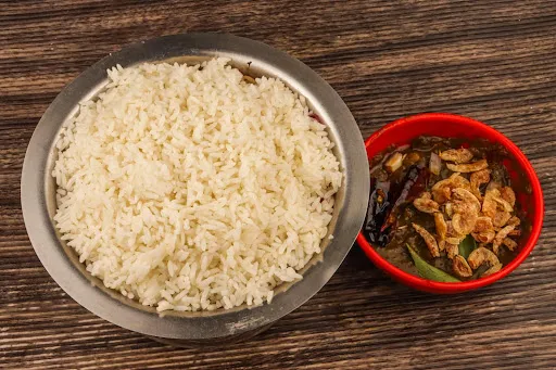 Gongura Endu Royyalu With Rice