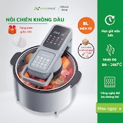 Nồi Chiên Không Dầu Nanomax Nc - 801, Dung Tích 8L, Điều Khiển Cảm Ứng, Tích Hợp 8 Chế Độ Nấu, Hẹn Giờ Nấu Tự Động