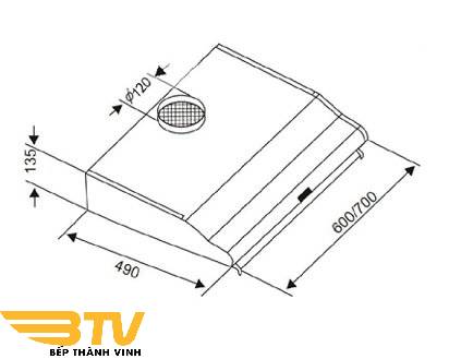 Máy Hút Mùi Kocher K-6070S