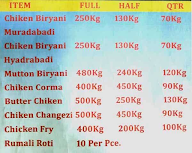 Hmmaad Biryani menu 1