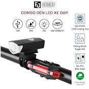 Đèn Xe Đạp Thể Thao Usb Và Đèn Hậu Sáng Nhiều Chế Độ Full Hộp Phụ Kiện - Eo.sportdz