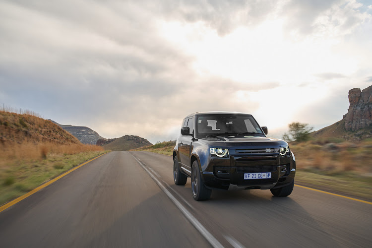 Land Rover describes uprated spring and damper rates as part of the suspension enhancements for the V8, as well as an electronic rear differential and larger, stiffer anti-roll bars.