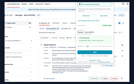 Naukri Resume Instant Downloader screenshot 2