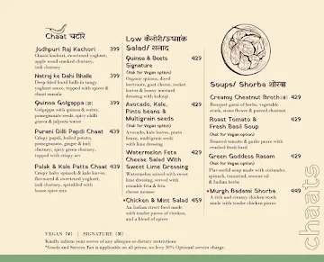 Anardana menu 