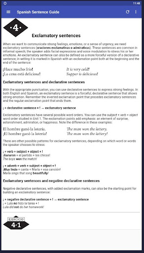 Spanish Sentence Builder Beginners