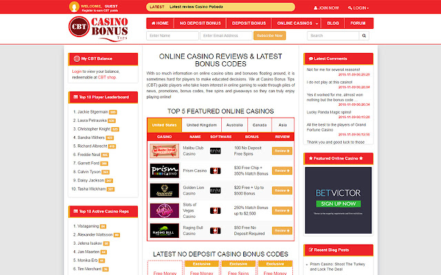 Casino Bonus Tips chrome extension