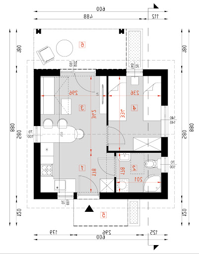 D313 - Rzut parteru