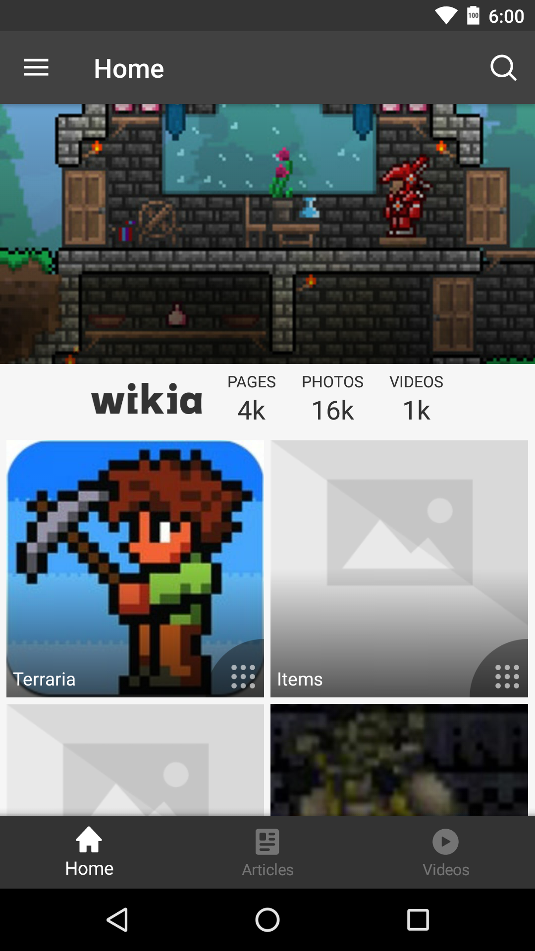 Android application Wikia: Terraria screenshort
