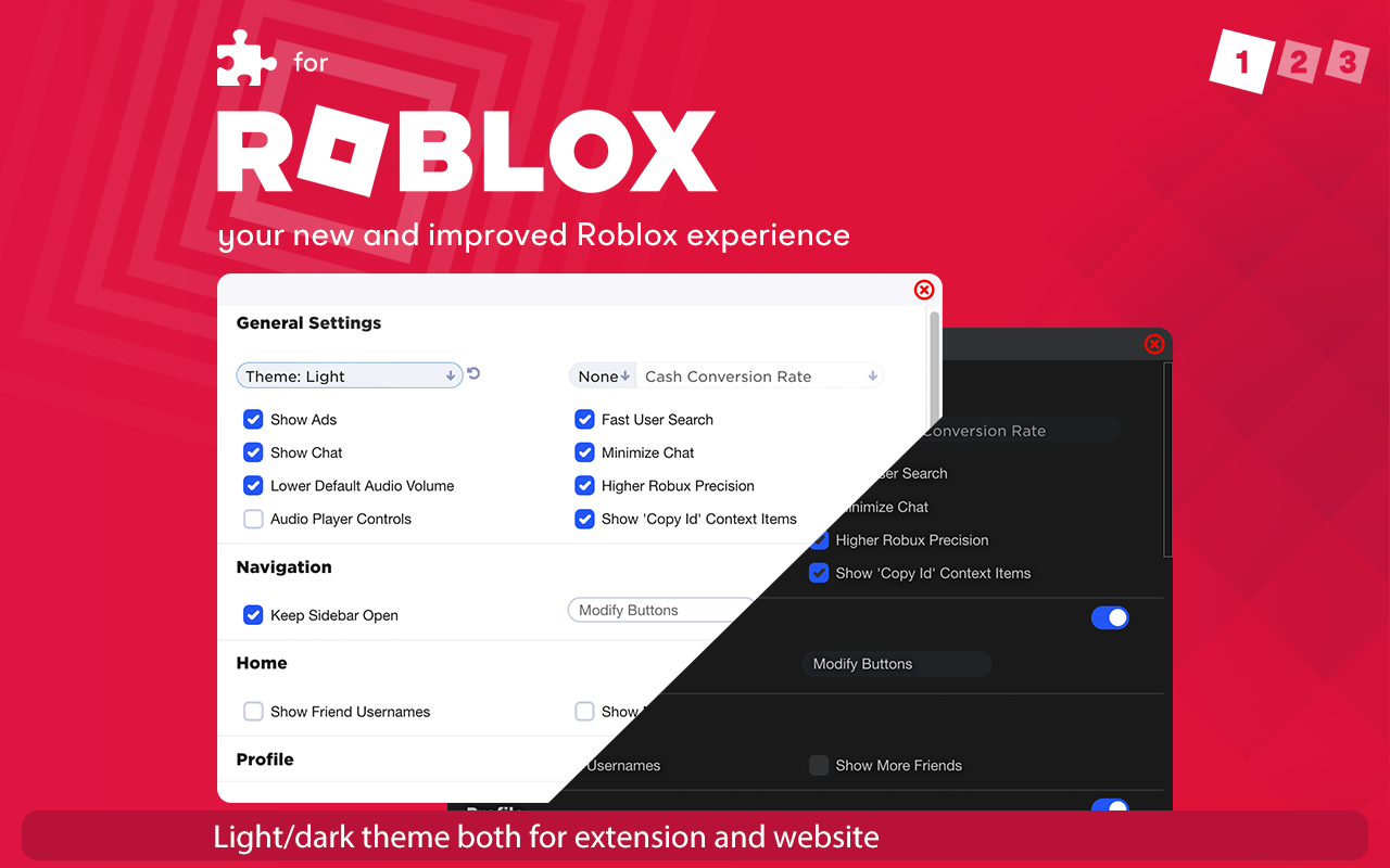 Roblox +, enhance your Roblox.Better Roblox! Preview image 3