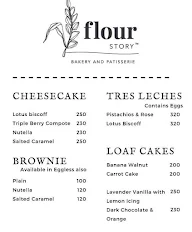 Flour Story - Bakery And Patisserie menu 1