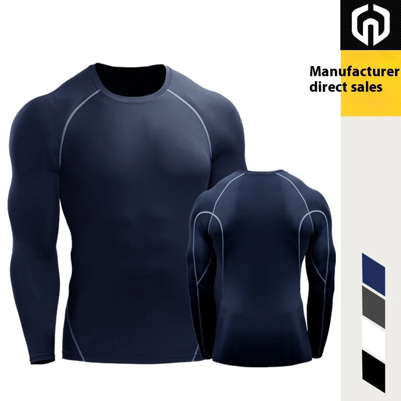 Tights Stretch Sneldrogend Compressie T-shirt Lange Mouw Perfect voor Sporten Verhoogd Comfort en Verbeterde Prestaties.