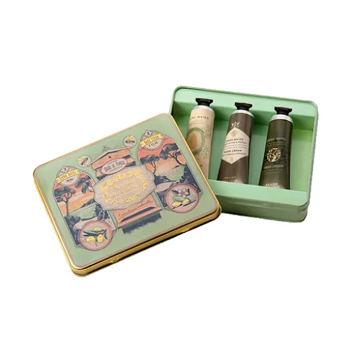 Hộp dưỡng da tay hạnh nhân/ mật ong/ nho Panier Des Sens Intemporels Tinbox 3 Hand Creams 30ml Almond/Honey/Grape_PP