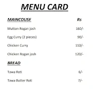 Sunny Meat Wala menu 1